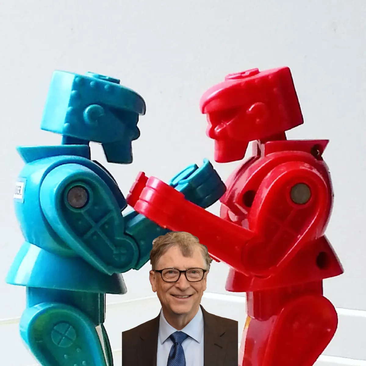 side view of red and blue toy boxing figures again 2025 01 08 06 13 21 utc