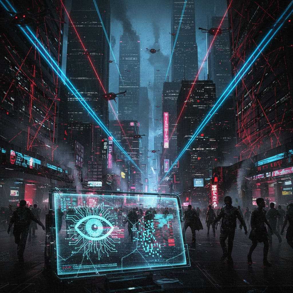 dystopian cyberpunk ai cityscape midnight 7dea0d01