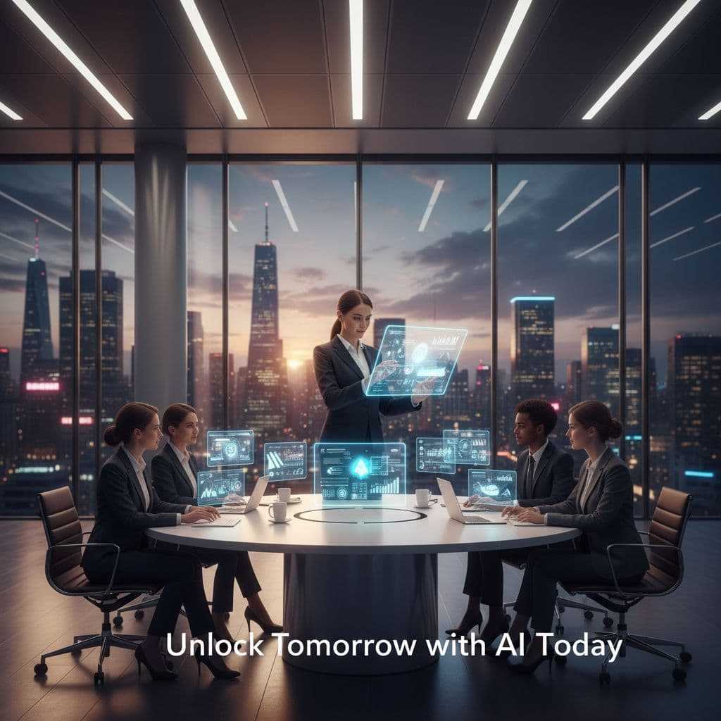 futuristic ai virtual assistant office ad 76ee8c35