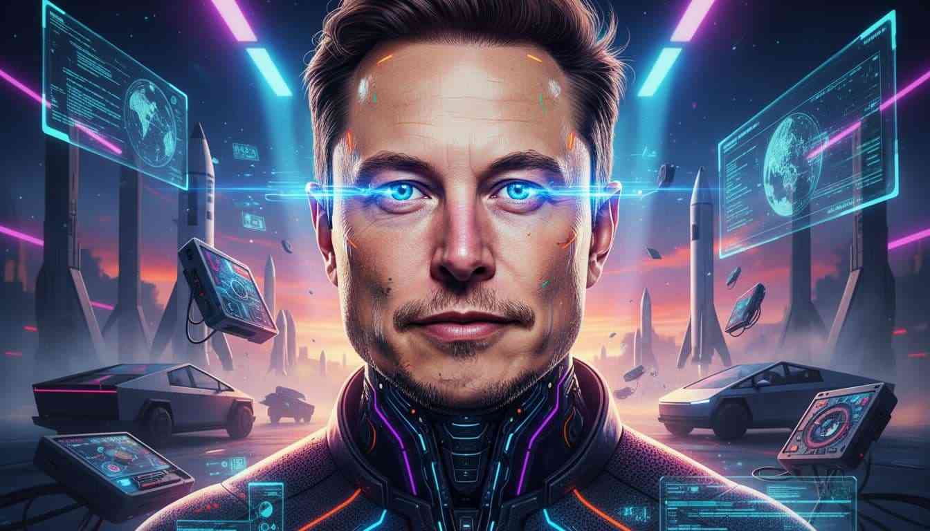 highcompress elon musk futuristic ai cyberpunk portrait 325a20e9